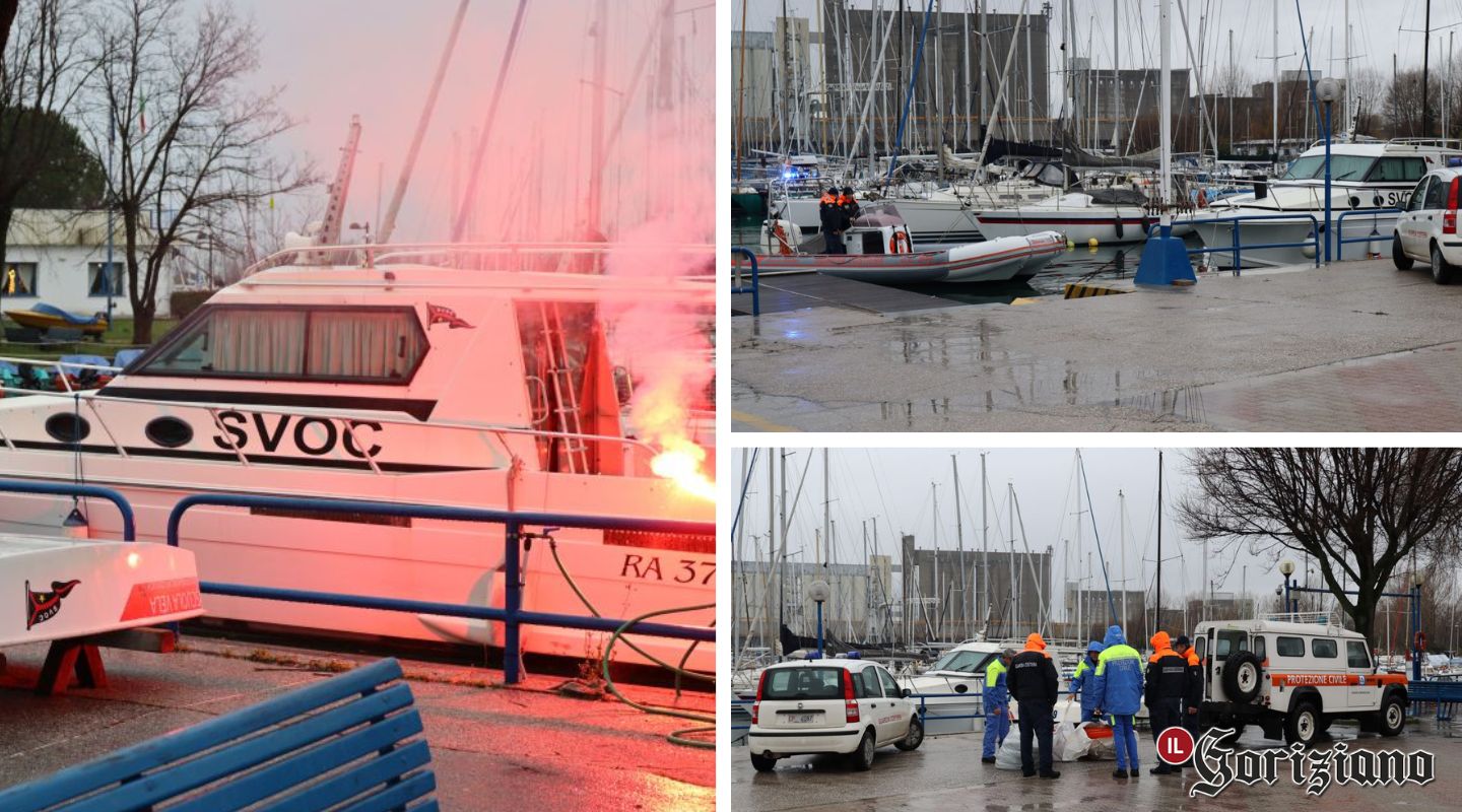 Immagine per «Incendio a bordo e uomo ustionato», test in porto a Monfalcone